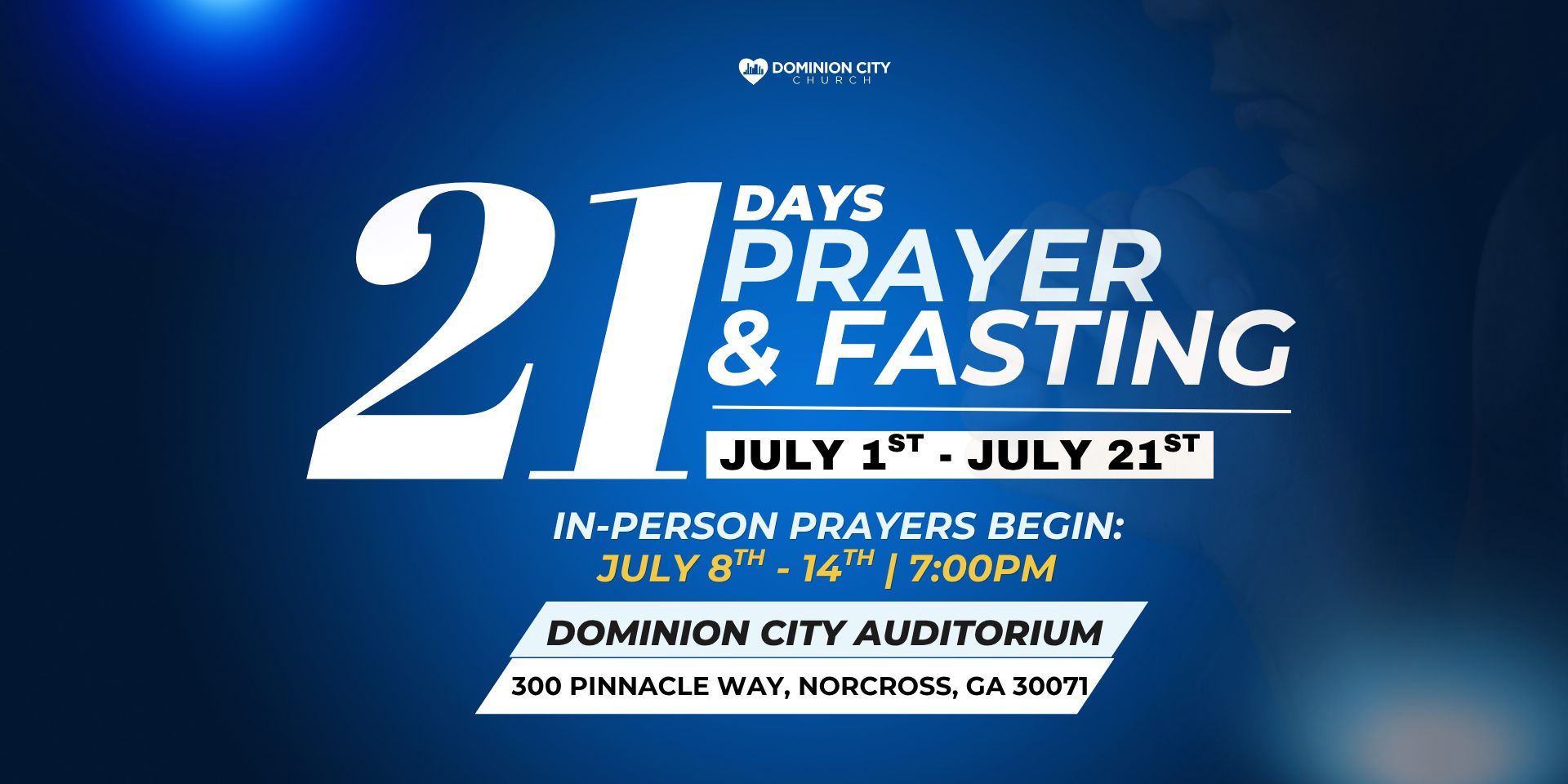 21 Days Prayer & Fasting July 2026