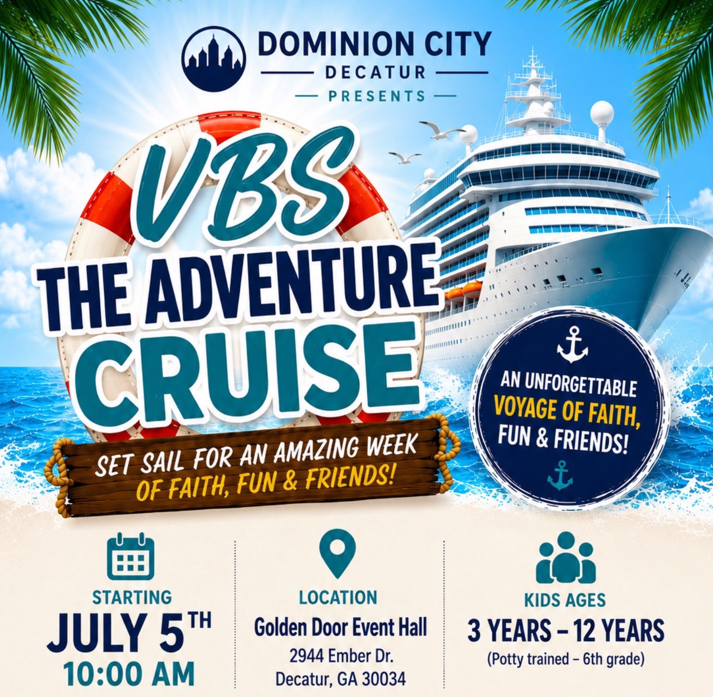 VBS: The Adventure Cruise — Weekend Vacation Bible School