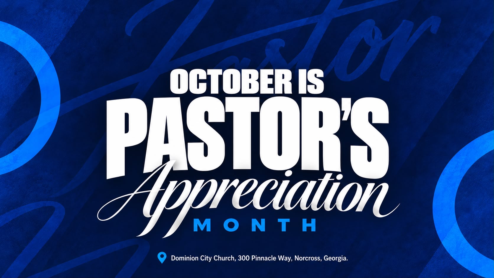 Pastors' Appreciation Service